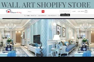 build wall shopify store print on demand printable wall art
