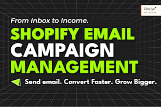 manage omnisend or klaviyo email marketing campaigns monthly