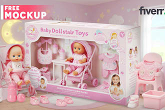 design toy packaging and kids product boxes with free logo