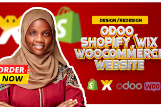build develop redesign shopify woocommerce wordpress and odoo website