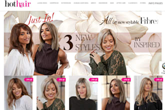design hair extension shopify store beauty website hair extension store
