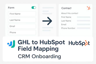 map gohighlevel forms to hubspot CRM and onboard contacts