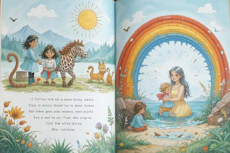 draw children book pages based on real people