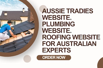 build website for aussie tradies, electricians, plumbing website, with booking