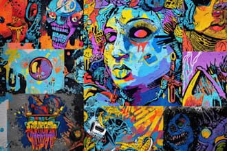 do illustration expresionism art, graffity, abstract