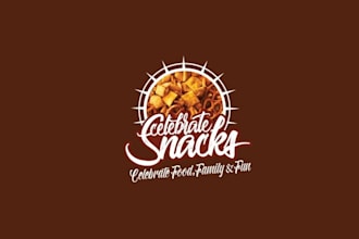 design attractive celebrate healthy snacks logo