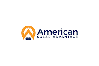 design modern electrical solar panel, energy and power logo