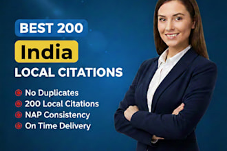 do 200 best  india local citations and directories