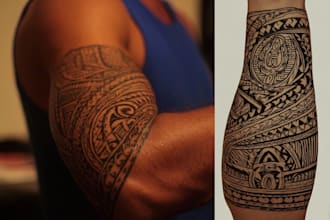 make  mandala, polynesian, tribal tattoos and sacred geometry