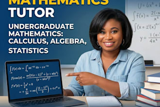 be your mathematics tutor for undergraduate mathematics