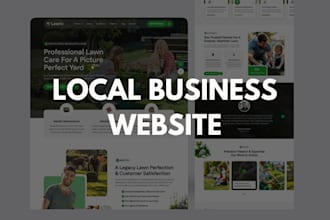 design landscaping local business website