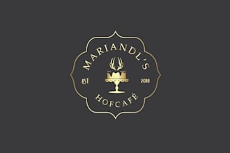 design glamorous tea cafe logo