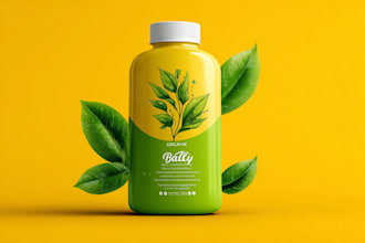 create organic product packaging or label design
