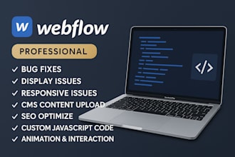 fix webflow issues, fix webflow bugs, responsiveness, webflow redesign, SEO