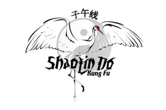 do creative fighting, kung fu, martial arts logo design