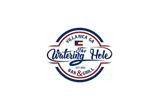 design watering hole bar grill logo