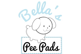 design wonderful bellas pee pads logo