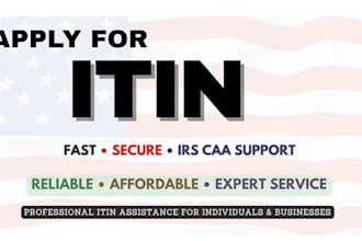 get your itin individual taxpayer number as an irs caa