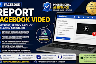 help you report and remove copyright infringing facebook videos