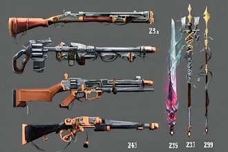 maker weapon design ,assets and concept art for your games