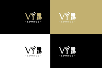 design modern luxurious restaurant night club logo