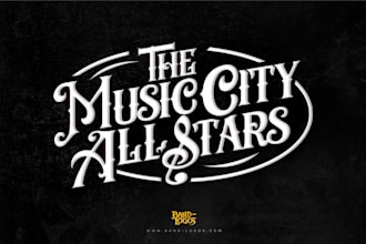 design dj band rock hip hop producer typography or any business logo