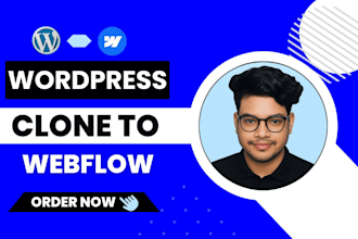 customize your webflow template or convert wordpress to webflow website