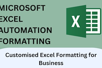 customise excel formatting and automation