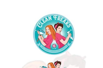 design memorable fun cleaning company logo