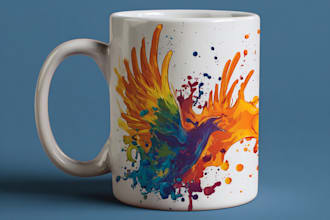 create coffee mug design, custom mug design