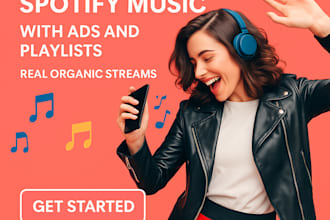 promote your spotify music with ads and playlists  real organic streams