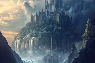 design unique book cover,fantasy book cover