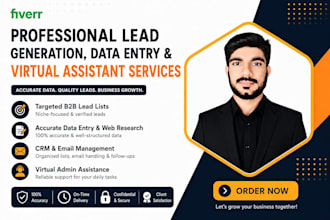 do lead generation, data entry, virtual assistance and admin support tasks