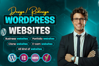 create wordpress website design, redesign wordpress business website development