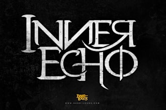 design rock hardcore metal dj music band logo