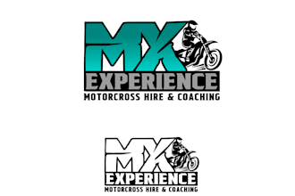 do modern custom motorcycle, ride logo design