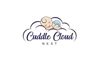 design warm comforting baby product logo