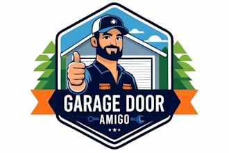 design awesome door repair logo for your company
