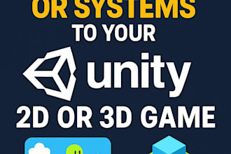 add features or systems to your unity 2d or 3d game