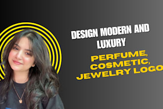 design modern and luxury perfume, cosmetic, jewelry logo