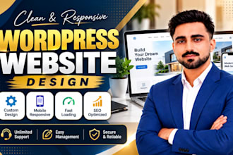 do wordpress website development, design, redesign or clone wordpress website