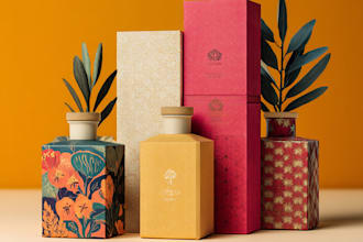 create amazon packaging design and label design