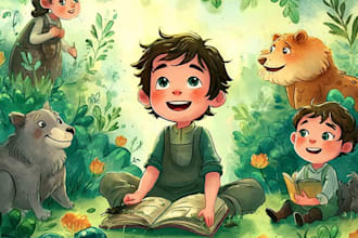 draw awesome kids children story book illustrations