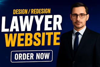 design lawyer website or law firm website