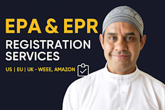 handle epa and epr registration for US, UK, france, germany and eu