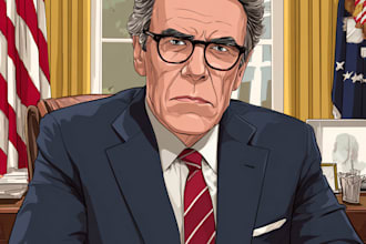 draw political caricature and cartoon