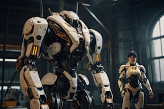 design  sci fi mech, robot and creature concept models