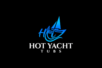 design particular hot yacht tubs logo