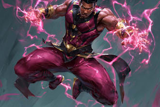 draw superhero portrait or fantasy character for you