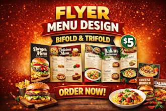 design digital flyer,takeaway menu,flyer in 24 hours